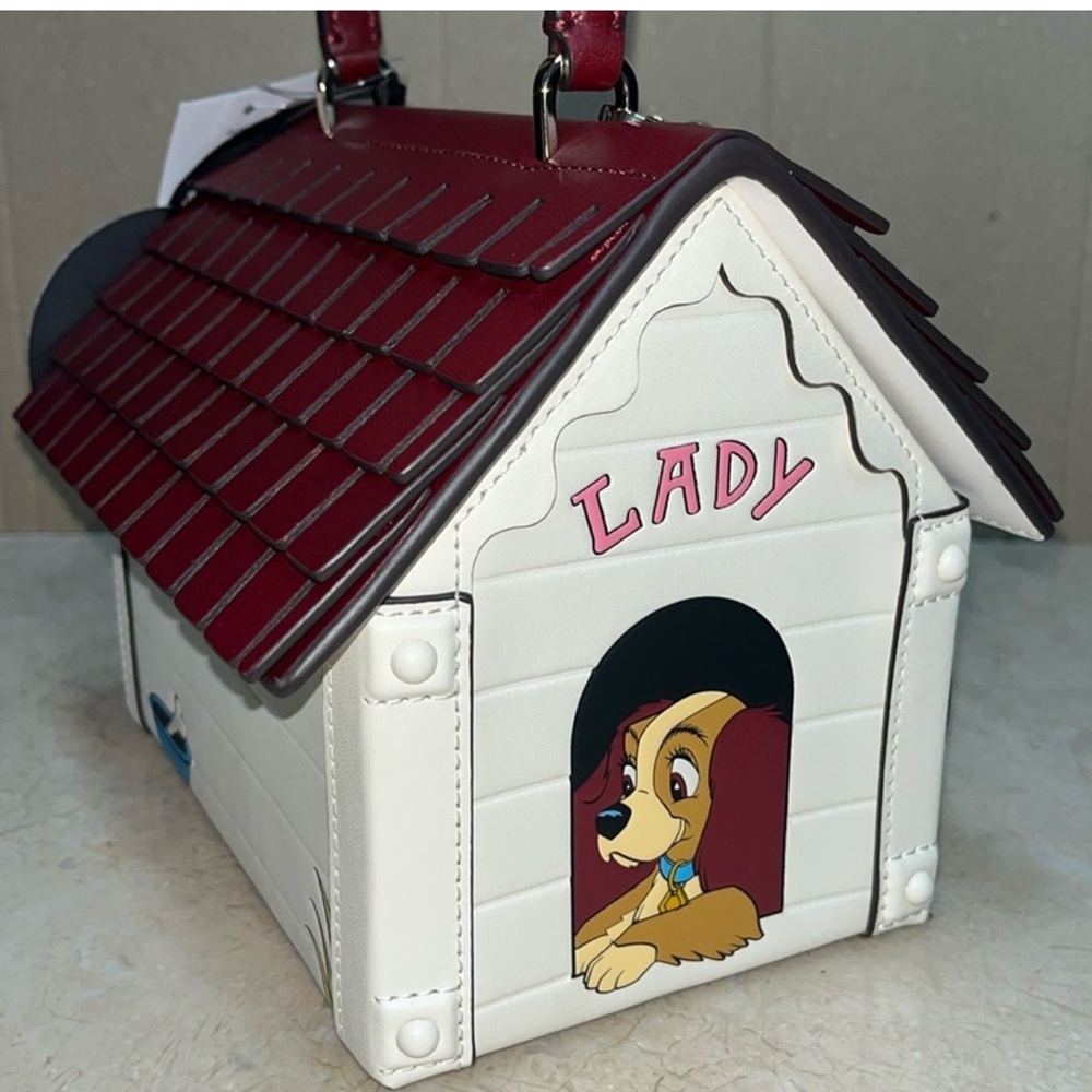 KATE SPADE DISNEY X KATE SPADE LADY & THE TRAMP DOG HOUSE CROSSBODY ~ NWT - Picture 2 of 14
